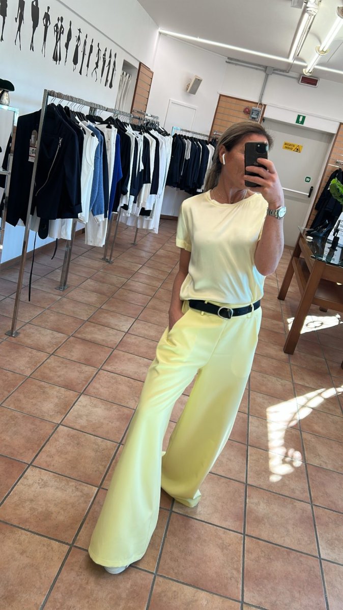 Pantalone Palazzo Vita Elasticizzata Comfort Fit ALESIA - immagine 3