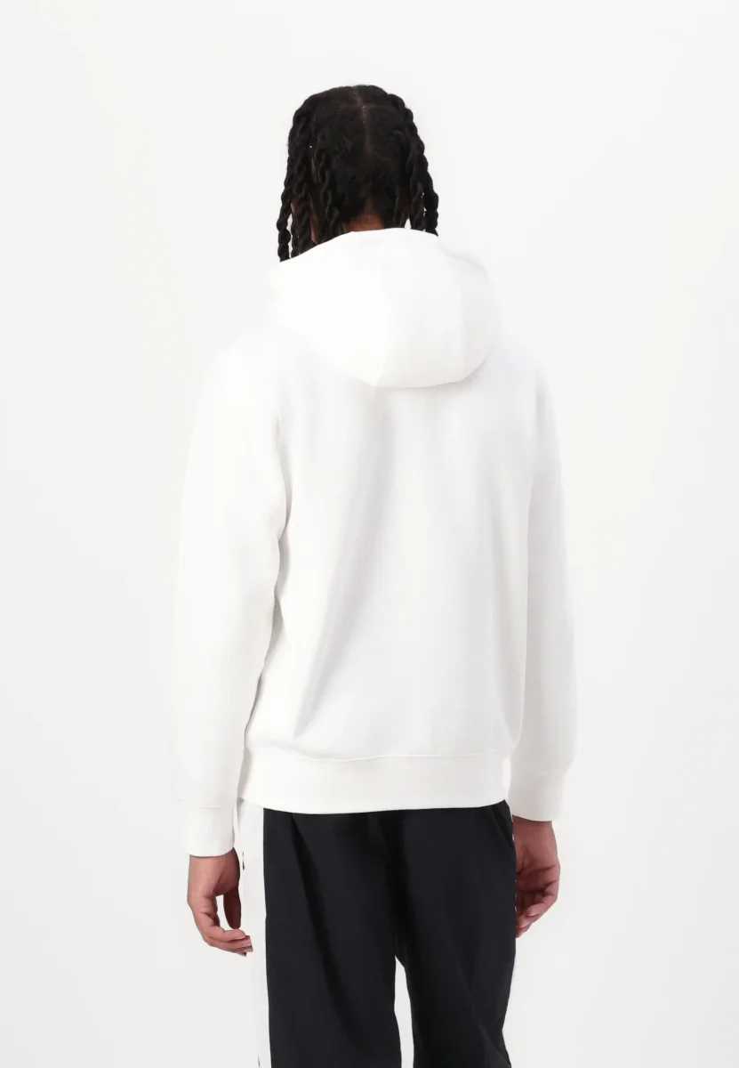 Nike Felpa Con Cappuccio M Club Hoodie Fz Bb Bianca - immagine 3