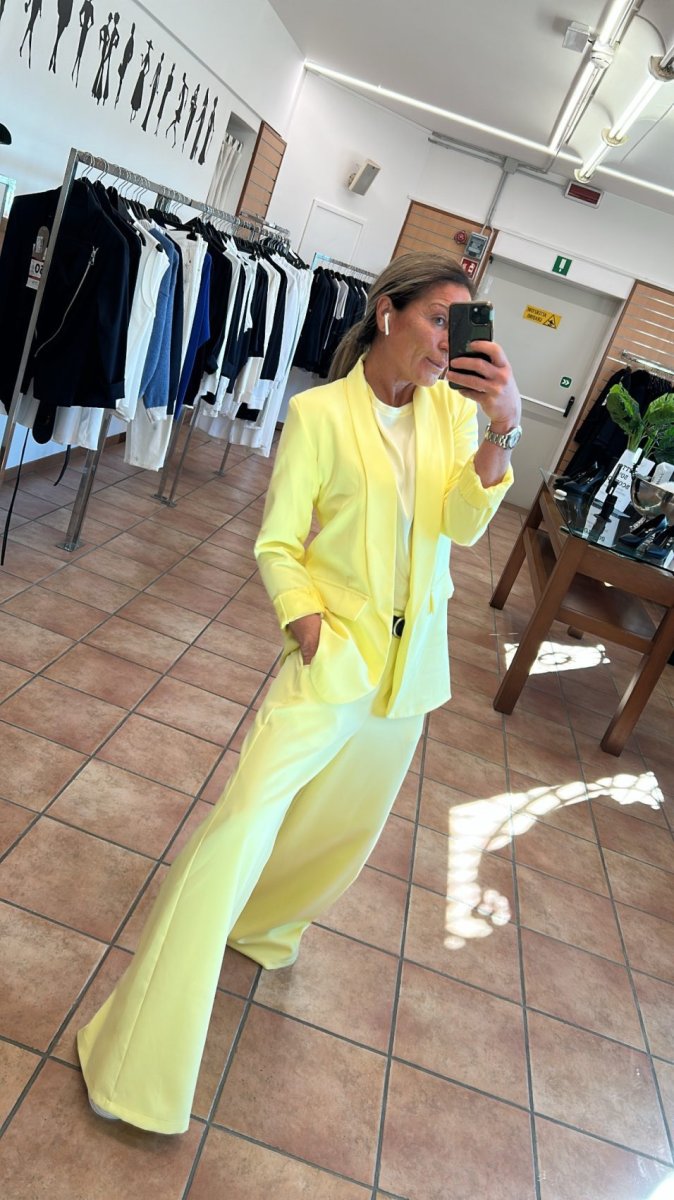 Pantalone Palazzo Vita Elasticizzata Comfort Fit ALESIA - immagine 6